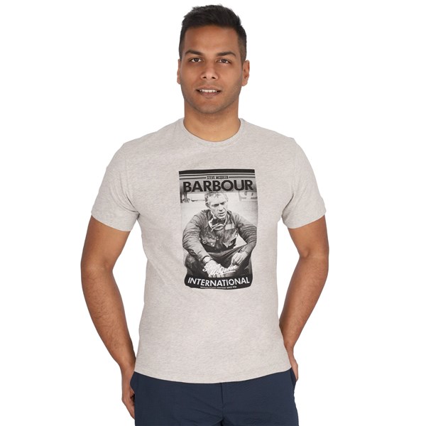 Barbour International Abbigliamento Uomo T-shirt Grigio U MTS1246