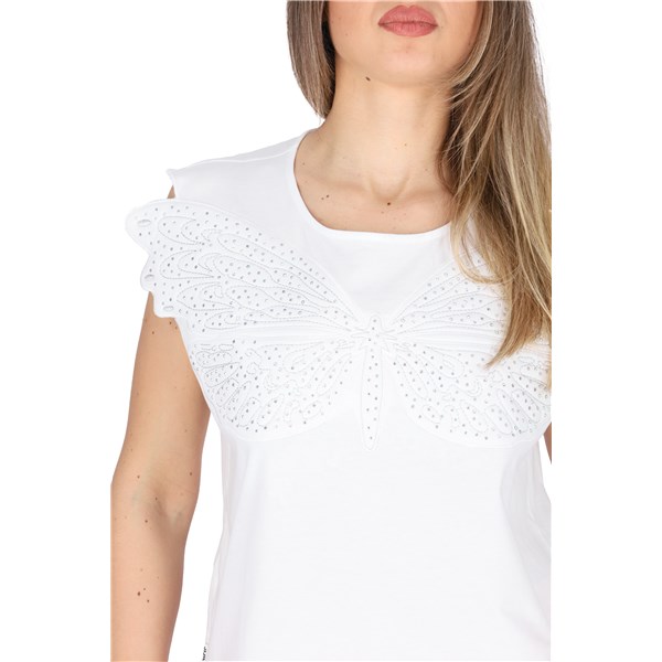 Jijil Abbigliamento Donna T-shirt Bianco D TS257