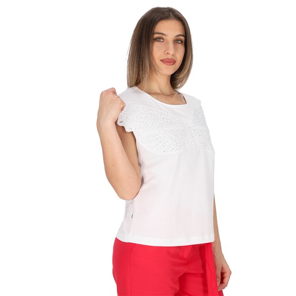 Jijil Abbigliamento Donna T-shirt Bianco D TS257