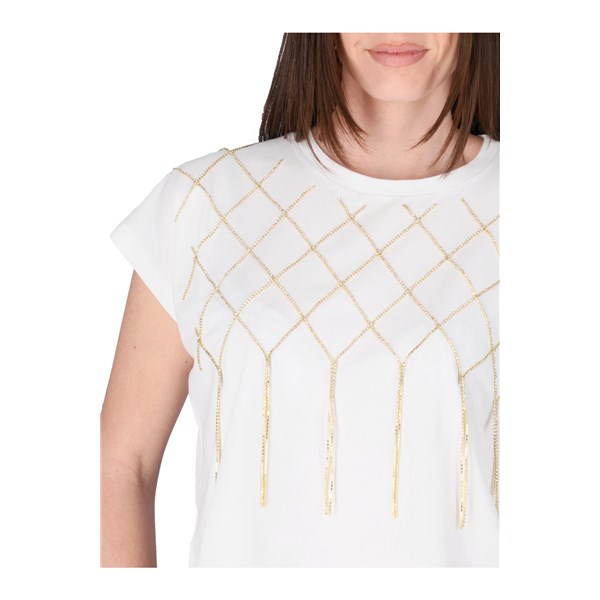 Liu Jo Abbigliamento Donna T-shirt Bianco D CA4444J5003