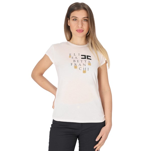 Elisabetta Franchi Abbigliamento Donna T-shirt Bianco D MA00841E2