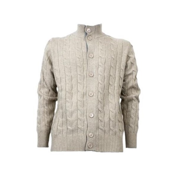 Real Cashmere Cardigan Beige