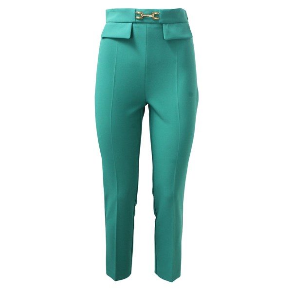 Elisabetta Franchi Abbigliamento Donna Pantalone Verde D PA02326E2