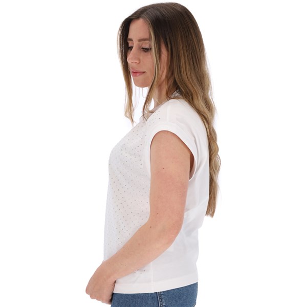 Jijil Abbigliamento Donna T-shirt Bianco D TS316