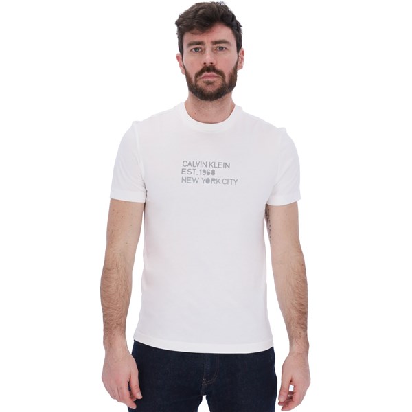 Calvin Klein Abbigliamento Uomo T-shirt Bianco U K111529