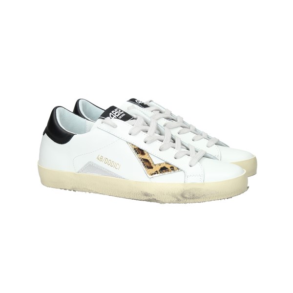4b12 Scarpe Donna Sneakers Bianco D DB93