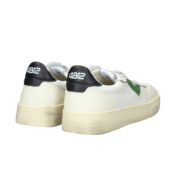4b12 Scarpe Uomo Sneakers Bianco U U917