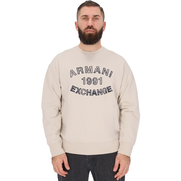 Armani Exchange Abbigliamento Felpa Beige