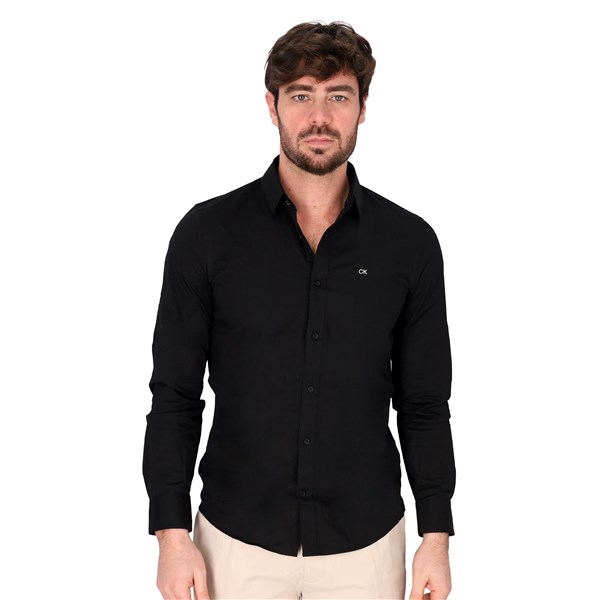 Calvin Klein Abbigliamento Uomo Camicia Nero U K110856