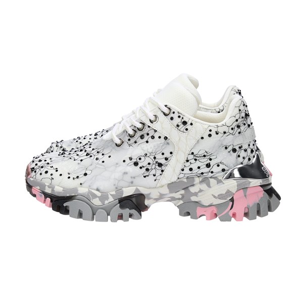 Cljd Scarpe Donna Sneakers Bianco D F033-2821