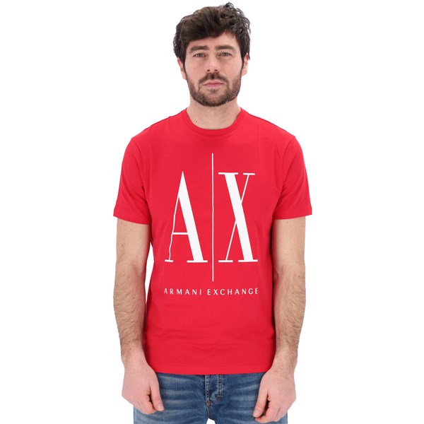 Armani Exchange Abbigliamento T-shirt Rosso.