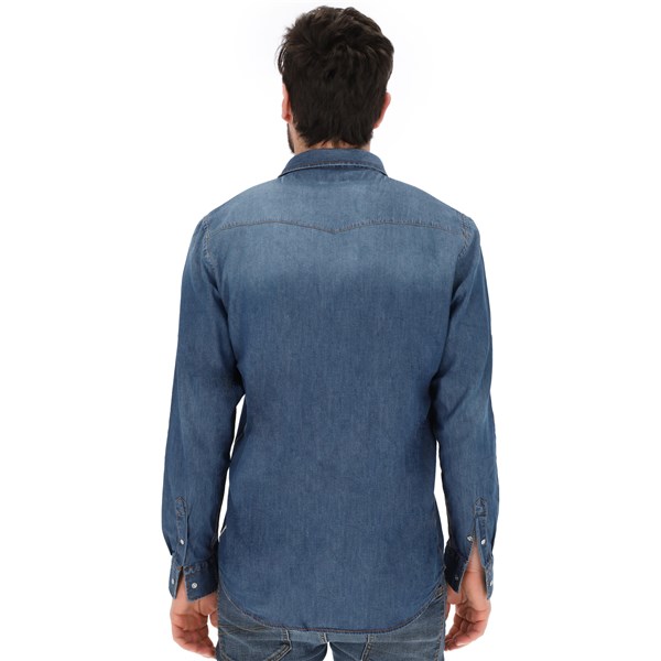 Liu Jo Uomo Abbigliamento Uomo Camicia Blu U M123P201